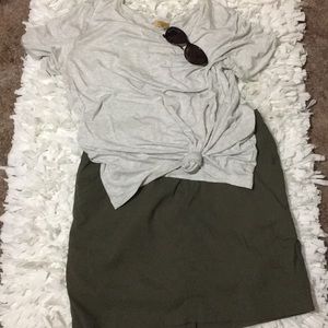 Olive green skort